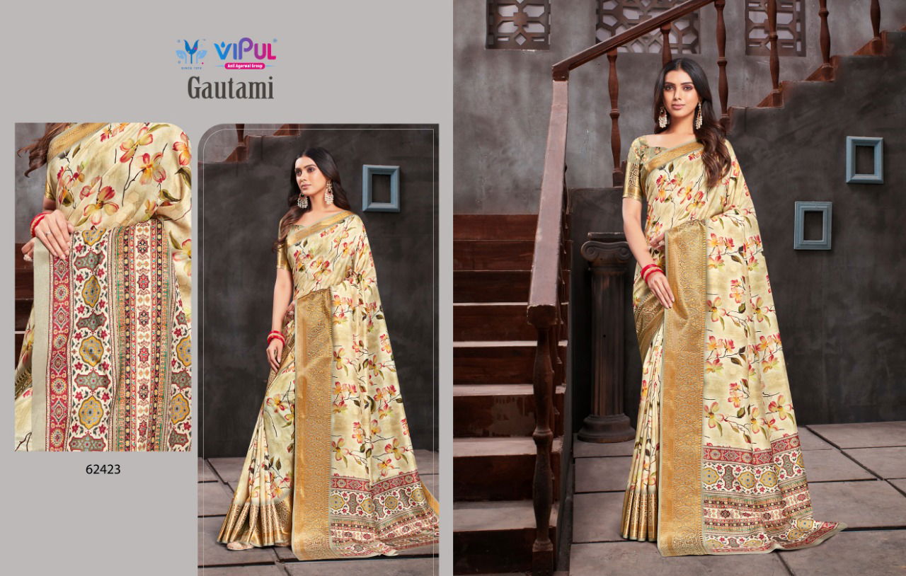 Vipul Gautami Festive Wear Wholesale Printed Designer Sarees Catalog